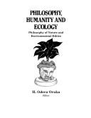 Cover for Philosophy, Humanity and Ecology