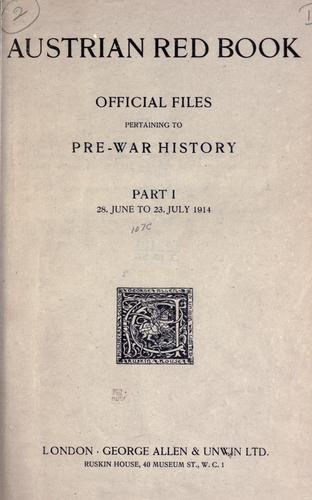 Cover for Austrian red book