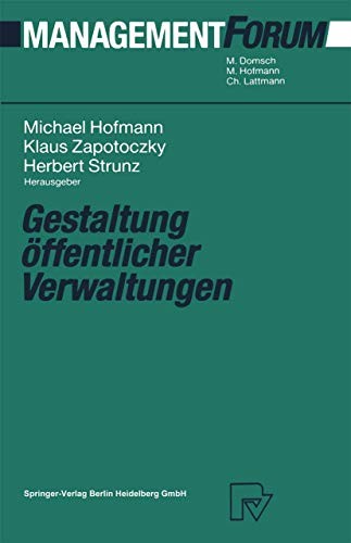 Cover for Gestaltung öffentlicher Verwaltungen