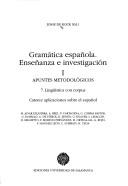 Cover for Gramática española