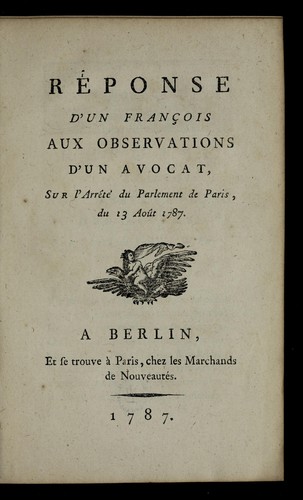 Cover for Re ponse