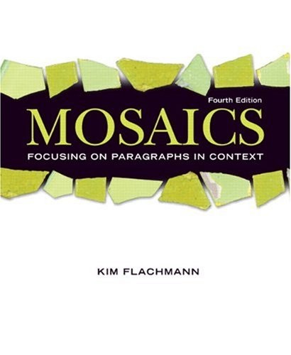 Cover for Mosaics, focusing on paragraphs in context