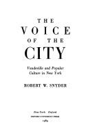 Cover for The voice of the city