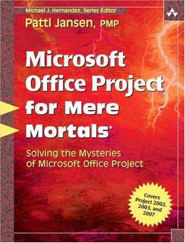 Cover for Microsoft Office Project for Mere Mortals(R)