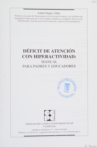 Cover for Déficit de atención con hiperactividad