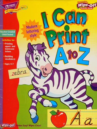 Cover for I can print A to Z