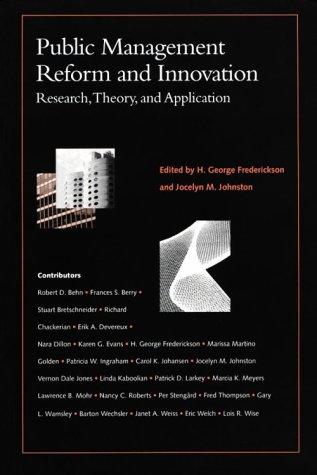 Cover for Public Management Reform and Innovation