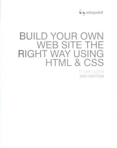 Cover for Build your own web site the right way using HTML & CSS