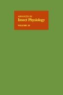 Cover for Advances in Insect Physiology