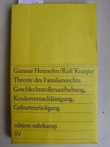 Cover for Theorie des Familienrechts