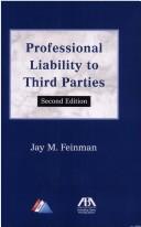 Cover for Professional liability to third parties