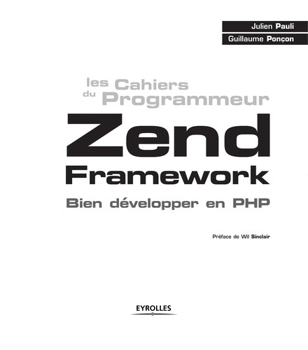 Cover for Zend Framework
