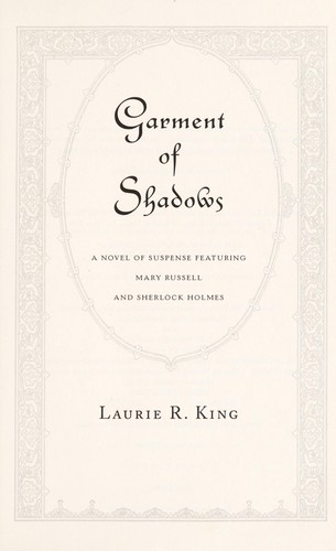 Cover for Garment of shadows