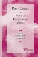 Cover for Role of ceramics in advanced electrochemical systems