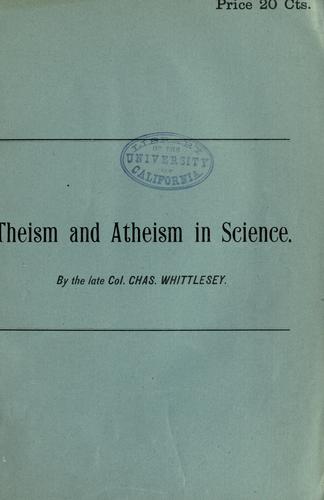 Cover for Theism and Atheism in Science
