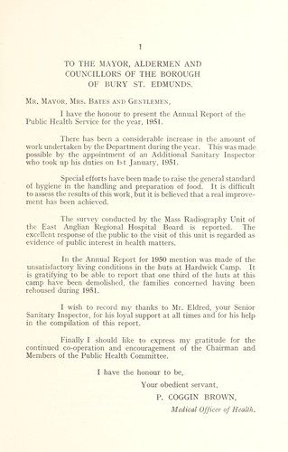 Cover for [Report 1951]