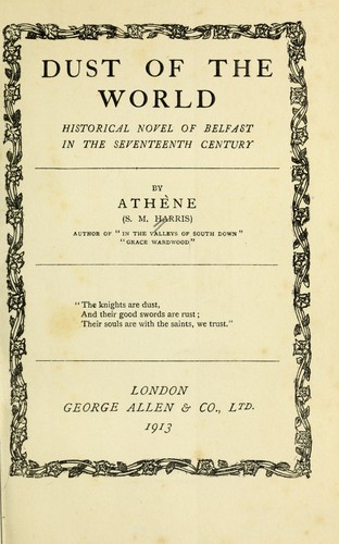 Cover for Dust of the world