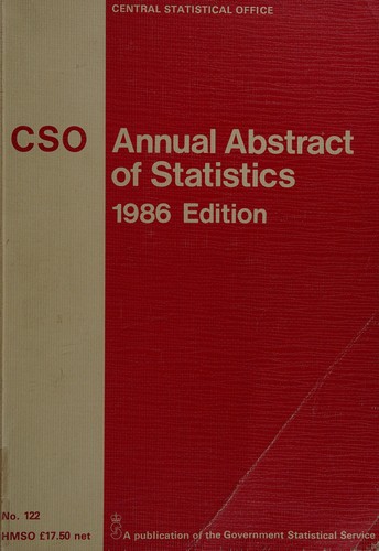 Cover for Annual Abstract of Statistics