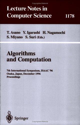 Cover for Algorithms and Computation