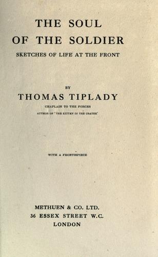 Cover for The soul of the soldier