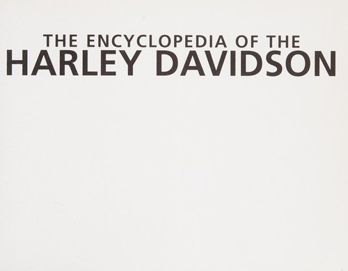 Cover for The encyclopedia of the Harley Davidson