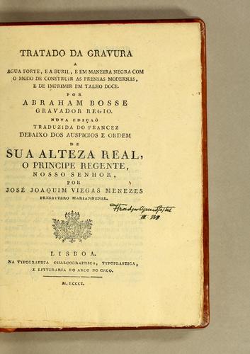 Cover for Tratado da gravura a agua forte