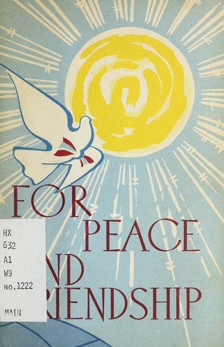 Cover for For peace and friendship