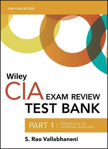 Cover for Wiley CIA Test Bank 2019