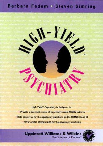 Cover for High-yield psychiatry