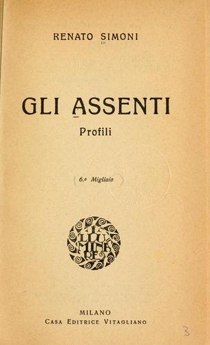 Cover for assenti
