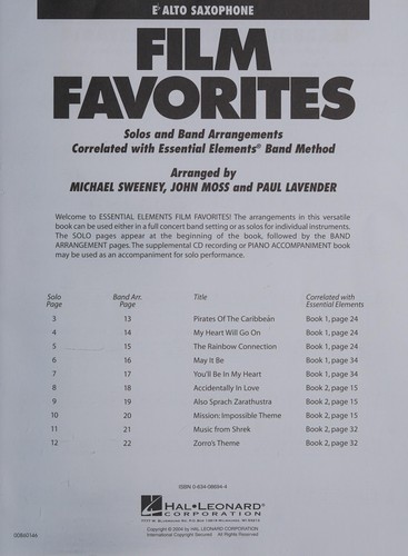 Cover for Film Favorites
