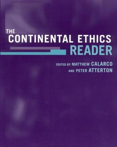 Cover for The continental ethics reader