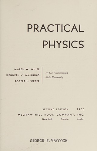 Cover for Practical physics