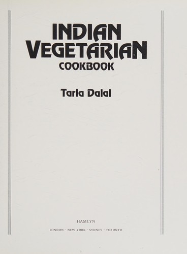 Cover for Indian vegetarian cookbook