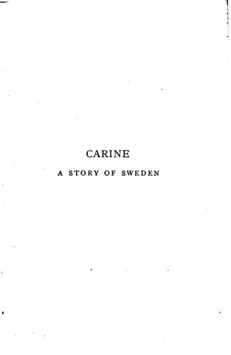 Cover for Carine