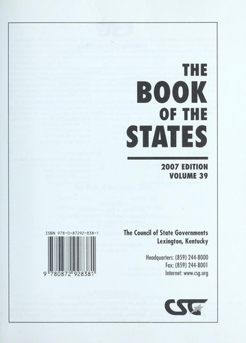 Cover for The Book of the states