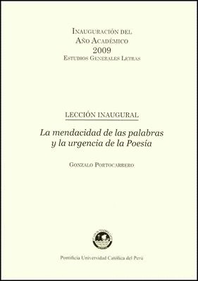 Cover for Lección inaugural