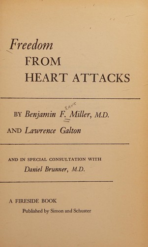 Cover for Freedom from heart attacks