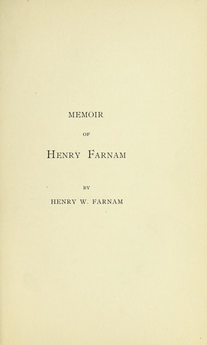 Cover for Henry Farnam