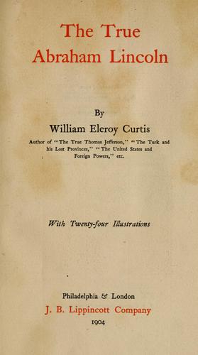 Cover for true Abraham Lincoln