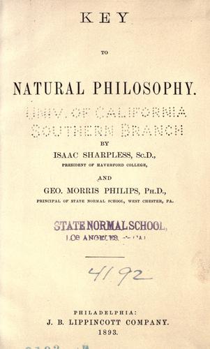 Cover for Key to natural philosophy