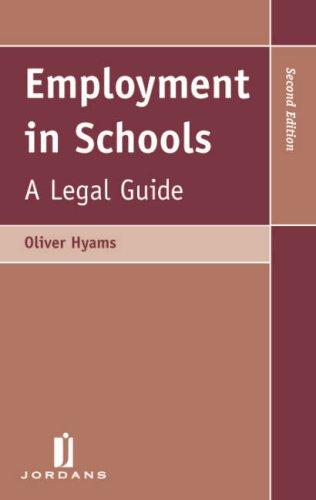 Cover for Employment in Schools