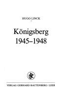 Cover for Königsberg, 1945-1948