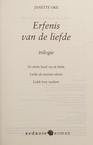 Cover for Erfenis van de liefde