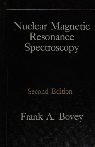 Cover for Nuclear magnetic resonance spectroscopy