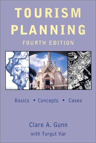 Cover for Tourism Planning
