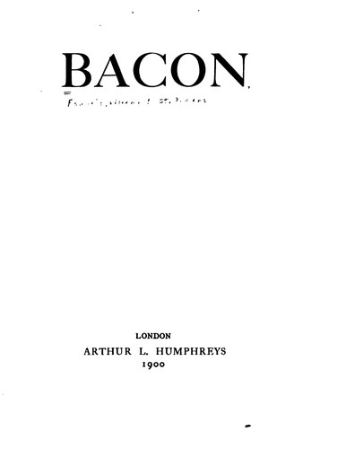 Cover for Bacon