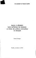 Cover for Raça & gênero nos sistemas de ensino