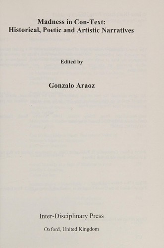Cover for Madness in Con-Text