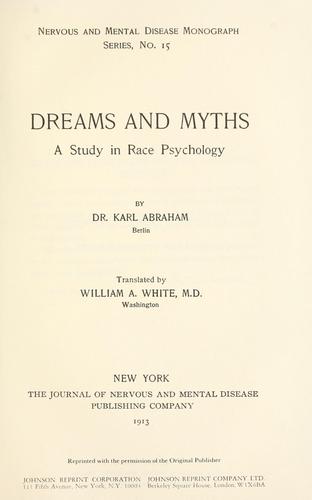 Cover for Dreams and myths